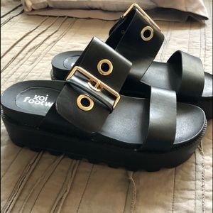 Koi footwear sandal platforms
